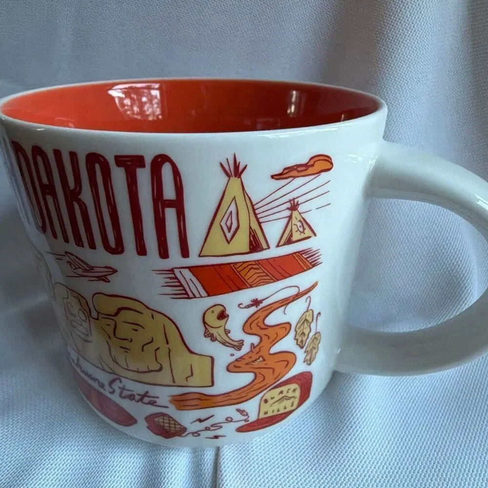 Starbucks RARE South Dakota Coffee Mug Been There Series 14 oz Ceramic Collectib